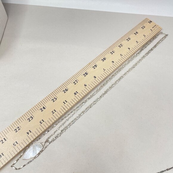 Stella & Dot Aurelia Mother Of‎ Pearl Necklace Set Convertible Reversible - Picture 6 of 11